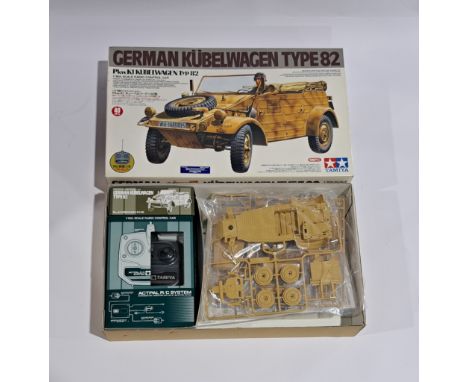 Tamiya German K&uuml;belwagen Type 82 1:16 scale Radio Control Model Kit &amp; Controller, boxed.&nbsp; Although untested &am