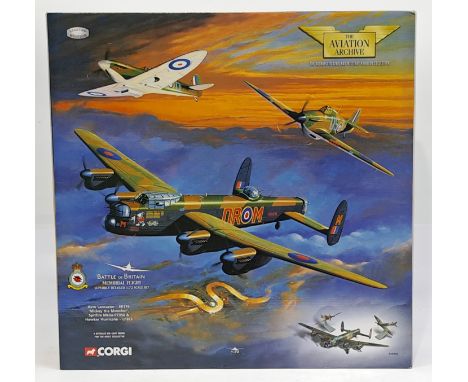 Corgi Aviation Archive Battle of Britain Memorial Flight AA32602 Avro Lancaster EE176, &lsquo;Mickey the Moocher&rsquo;, Spit