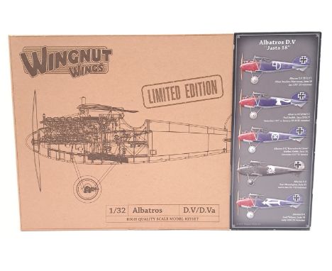 Wingnut Wings (New Zealand) a boxed 1:32 scale #32901 Albatros D.V "Jasta" Limited Edition which comes complete with informat