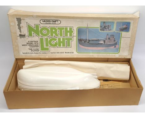 Calder Crafts North Light West Highland Coaster &lsquo;The Clyde Puffer&rsquo;, 1&rsquo;32 scale, Ship Model Kit, boxed. &nbs
