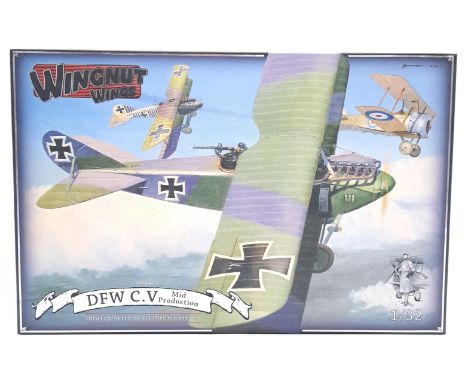 Wingnut Wings (New Zealand) a boxed 1:32 scale #32040 DFW C.V (Mid Production) which comes complete with information/instruct
