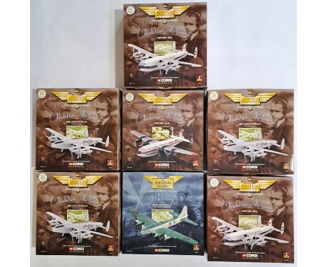 Corgi Aviation Archive boxed group of 1:144 scale (Military &amp; Frontier Airliners Series) to include AA47401 Avro Lancaste