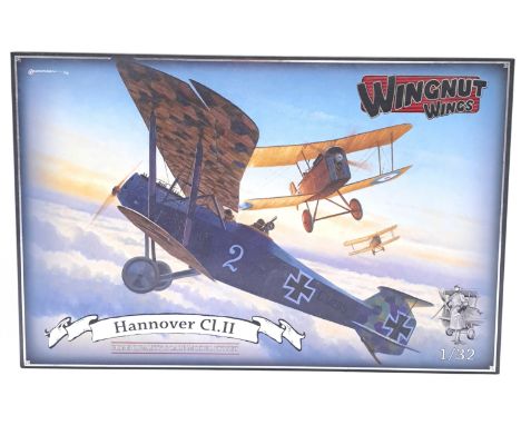Wingnut Wings (New Zealand) a boxed 1:32 scale #32024 Hannover Cl.II which comes complete with information/instruction bookle