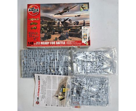 Tamiya &amp; Airfix, a boxed military/Space related plastic kit group comprising of Tamiya MM117 German 88mm Gun Flak36/37, A