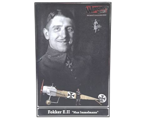 Wingnut Wings (New Zealand) a boxed 1:32 scale #32603 Fokker E.II "Max Immelmann" which comes complete with information/instr