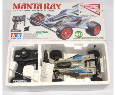 Tamiya Manta Ray Off Road Racer &amp; Controller 1:14 scale Quick Drive Radio Control Prebuilt Model, boxed.&nbsp; Although u