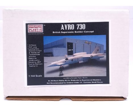Fantastic Plastic a boxed 1:144 scale resin military aircraft kit comprising of Avro 730 British Supersonic Bomber Concept. H