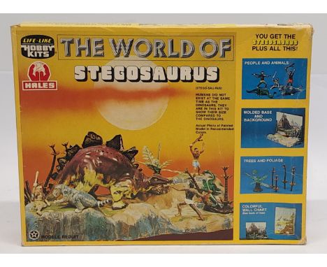 Hales Life-Like Hobby Kits The World of Stegosaurus, Dinosaur Model Kit, boxed. &nbsp;Although unchecked for completeness (so
