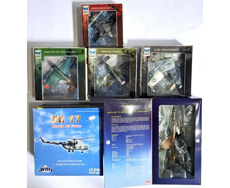 HM Hobbymaster, Witty Wings and Sky Max Models, a boxed group of 1:72 scale military aircraft to include HA2501 F-105D Thunde