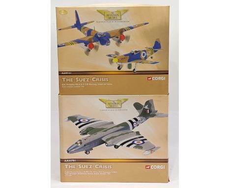 Corgi Aviation Archive The Suez Crisis, 1:72 scale, a&nbsp;boxed Aircraft pair. &nbsp;Consisting of AA99151 D.H. Mosquito PR.