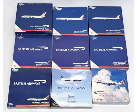 Gemini Jets British Airways, 1:400 scale, a boxed Boeing, Airbus &amp; World Cargo Aircraft group. &nbsp;Although unchecked f