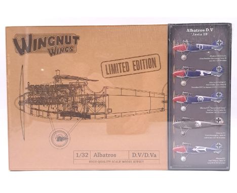 Wingnut Wings (New Zealand) a factory sealed boxed 1:32 scale #32901 Albatros D.V "Jasta 18". The contents are assumed Mint a