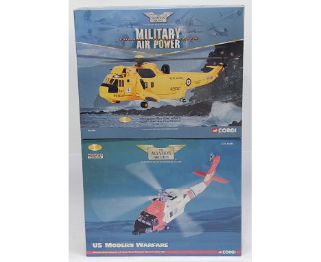 Corgi Aviation Archive Military, 1:72 scale, a boxed Helicopter pair.&nbsp; Consisting of AA33404 Westland Sea King HAR.3 XZ5