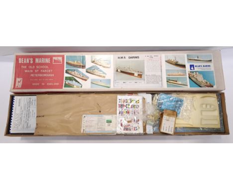 Dean's Marine, a boxed 1:92 Scale H.M.S. Daring Destroyer Ship Model Kit. Although unchecked for completeness condition appea