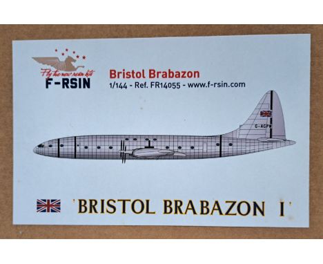 F-RSIN Kits, a boxed 1:144 scale resin aircraft kit comprising of No.FR14055 Bristol Brabazon I. Hard to find kit. Although n