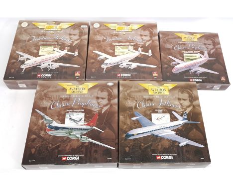 Corgi Aviation Archive, 1:144 scale, a boxed Aircraft group. &nbsp;Includes 47501 Lockheed Constellation &ndash; TWA &amp; AA