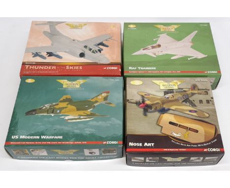 Corgi Aviation Archive, 1:72 scale, a boxed Aircraft group. &nbsp;Includes AA36402 RAF Trainers Eurofighter Typhoon T.1, US35