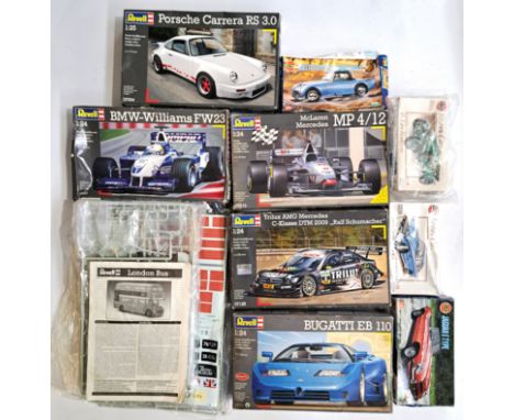 Revell &amp; Airfix, a boxed mixed scale plastic kit group comprising of performance/racing models and similar to include Rev