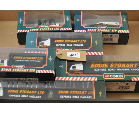 TRAY CORGI EDDIE STOBART MODELS ALL BOXED
