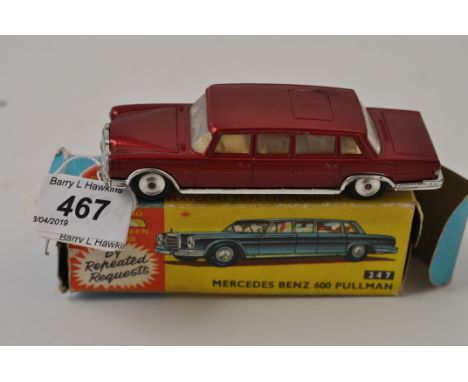 CORGI TOYS MODEL 247 MERCEDES BENZ 600 PULLMAN IN ORIGINAL BOX