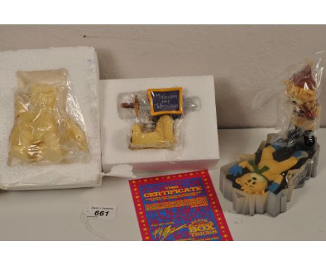3 BAD TASTE BEARS MALCOLM THE MAGICIAN, WHITEWARE BATMAN AND TORVIL AND DEAN ALL BOXED AND APPEAR VGC FROM A PRIVATE COLLECTI