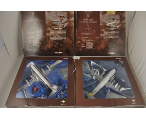 2 CORGI THE AVIATION ARCHIVE CLASSIC PROPLINERS AA31001 BOEING STRATOCRUISER NORTHWEST AIRLINES AND 48106 BOEING STRATOCRUISE