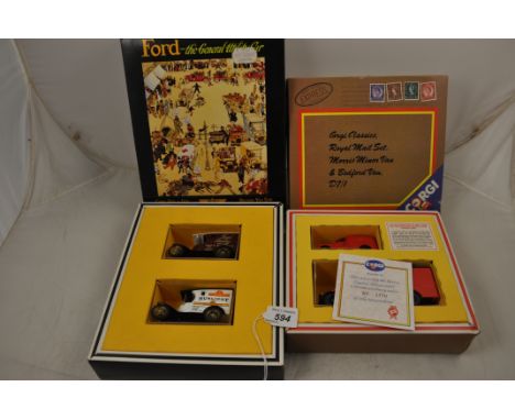 2 CORGI BOXED SETS OF FORD AND THE POST OFFICE