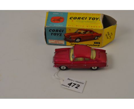 CORGI TOYS MODEL 316 NSU SPORT PRINZ PINK WITH ORIGINAL BOX