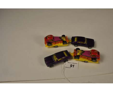 2 CORGI ROCKETS TRAILER AND TODD SWEENEY CAR SETS