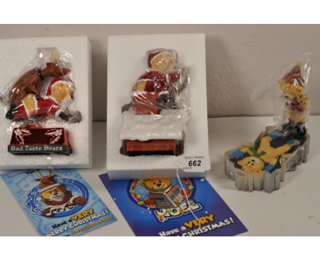 3 BAD TASTE BEARS TORVIL AND DEAN, PRANCER AND NOEL ALL BOXED AND APPEAR VGC FROM A PRIVATE COLLECTION