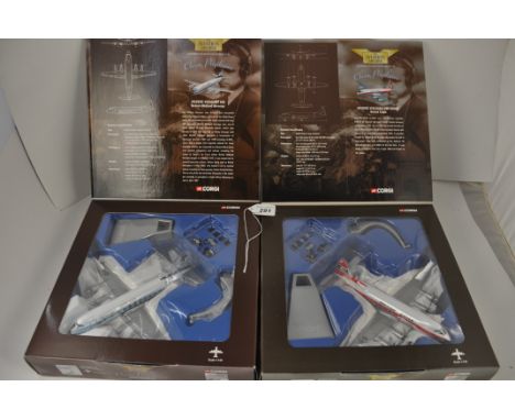 2 CORGI THE AVIATION ARCHIVE CLASSIC PROPLINERS 47609 VICKERS VISCOUNT 836 BRITISH MIDLAND AIRWAYS AND 47605 VICKERS VISCOUNT