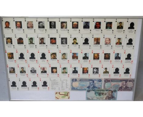 IRAQ WAR INTEREST -a set of 'most-wanted' identification playing cards depicting Iraqi military, political and other personal
