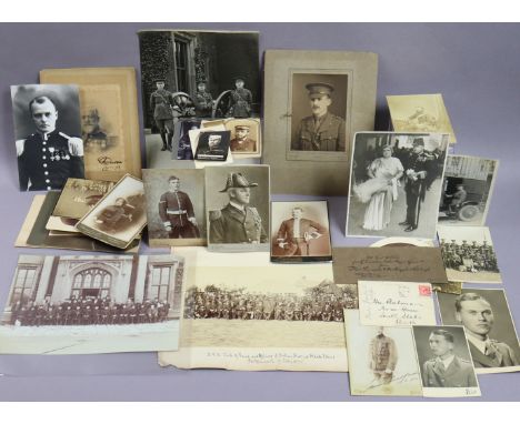 A collection of various vintage carte-de-visite &amp; other photographs – military &amp; navy subjects, etc., loose. 