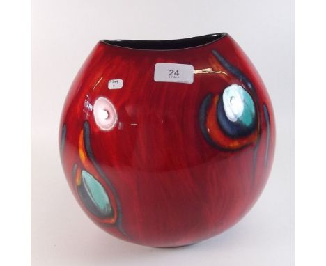A large Aegean Poole pottery vase by Anita Harris - 26cm high