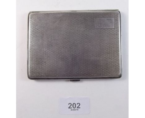 A silver cigarette case - 176g