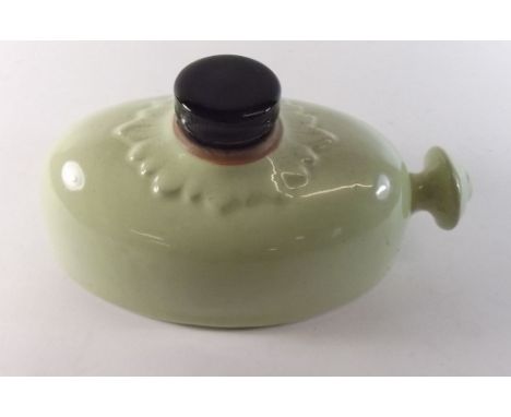 A Denby apple green vintage stoneware hot water bottle
