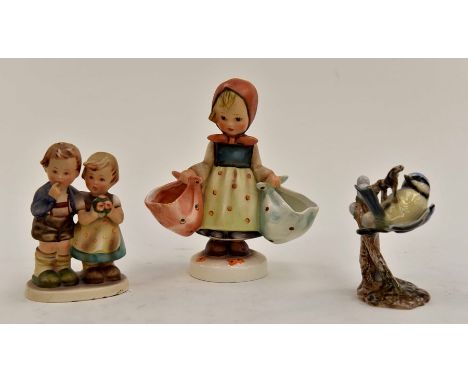 **AWAY** Three West German figures. two&nbsp;Hummell one Goebel