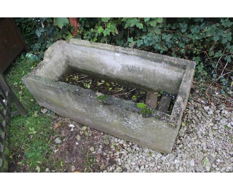 **REOFFER IN A&amp;C NOV £30-£60** A 19th Century stone farm animal feed trough (AF)