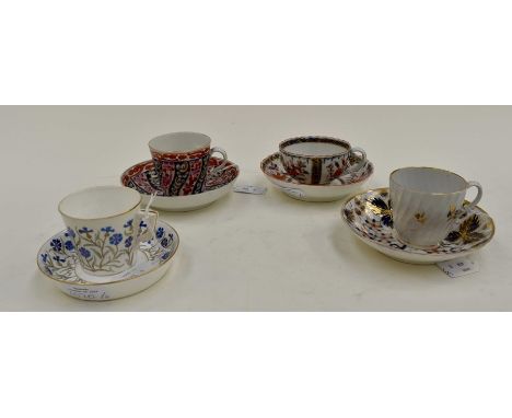 A Mintons coffee cup and saucer. Barbeaux style, pattern number G4362. Circa 1891-1912. Size -&nbsp; Cup 7cm.&nbsp; diameter,