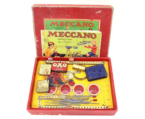 A Meccano No.6 set with instructions