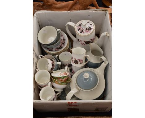 **AWAY** Assorted 20th Century ceramics including paragon 'Michelle' pattern coffee set and part Royal Doulton 'reflection' p