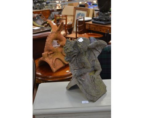 Welsh Dragon roof finial and another
