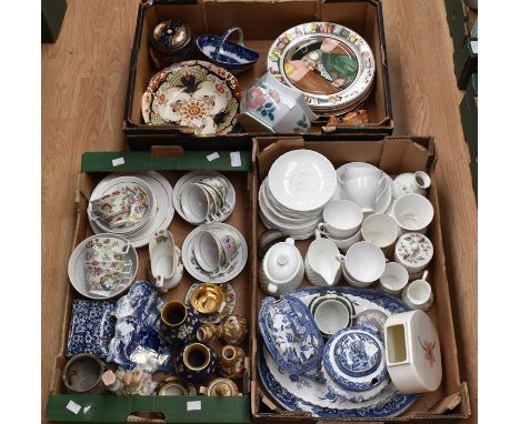 Four Royal Doulton series plates including The Parson D6280, The Mayor D6283, The Huntsman D6282, The Doctor D6281, together 