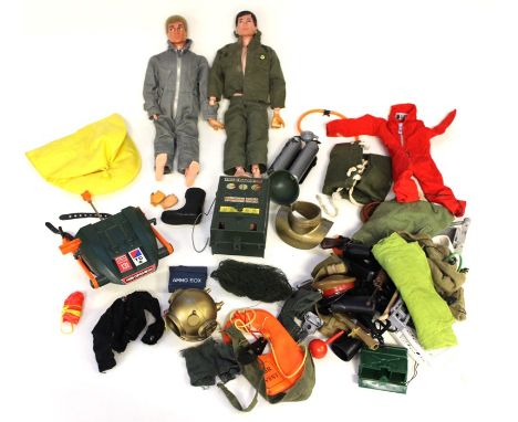 Action Man: A collection of assorted Action Man to include: two figures; various clothing and accessories (one bag)