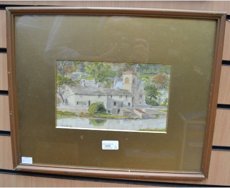 A collection of late 19th Century English watercolours including; Village Scene, signed Nutall, 88 (18); Morecambe Bay; Georg