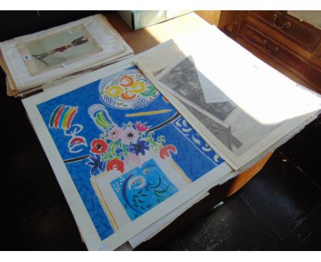 A collection of prints and architectural prints
