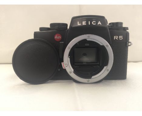 A boxed Leica R camera