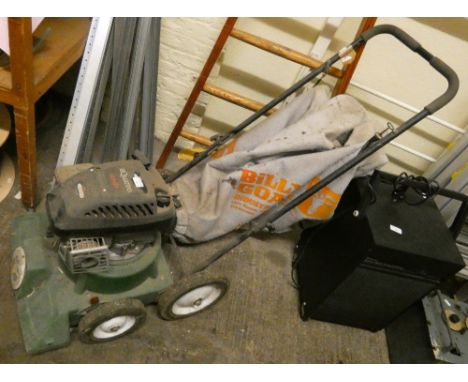 A Billy Goat leaf collector with a 4hp Briggs and Stratton engine