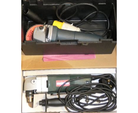 A Metabo angle grinder, unused and a Bosch GSW7-115 angle grinder (2)