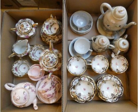 Various tea services and dinnerware including Coalport, Tuscan, Japanese geisha girl tea service (2)